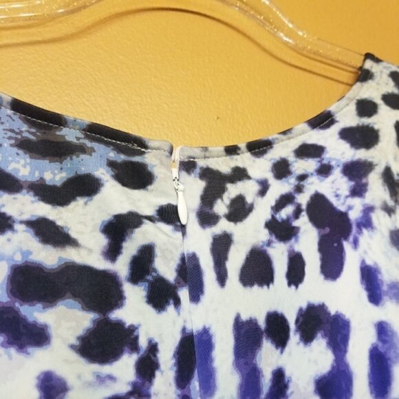 Eloquii | Fit & Flare Cheetah Print Midi Length Dress (Size 22) - Picture 7 of 9